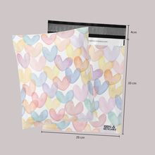 Cargar imagen en el visor de la galería, Bolsa de envío 25x33 cm | Corazones – Pack 100 piezas