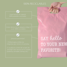 Cargar imagen en el visor de la galería, 30cm x 35cm Bolsa con Agarradera "Say Hello To Your New Favorite Pink" (100 Piezas)