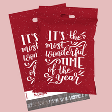 Cargar imagen en el visor de la galería, Promoción 30cm x 35cm Bolsas + Tarjetas "Its the most wonderful time" (100 piezas de cada una)