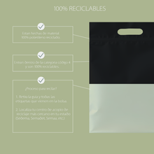 Cargar imagen en el visor de la galería, 30cm x 40cm Bolsa de Tienda Frosted con Zipper "Black" (100 Piezas)