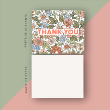 Cargar imagen en el visor de la galería, Tarjetas de Agradecimiento 10x12 cm | Summer Flowers