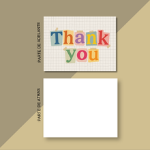 Cargar imagen en el visor de la galería, Title Tarjetas de Agradecimiento 10x12 cm | Unboxing Time