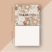 Cargar imagen en el visor de la galería, Tarjetas de Agradecimiento 10x12 cm | Nude Flowers