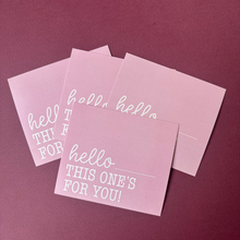 Cargar imagen en el visor de la galería, Tarjetas de Agradecimiento 10x12 cm | hello ___, (Pink)
