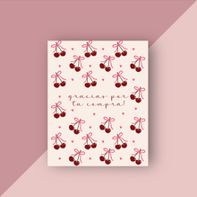 Cargar imagen en el visor de la galería, Thank You Cards "Cherry"