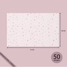 Cargar imagen en el visor de la galería, 75cm x 49cm Papel de China "Stars" (50 Pliegos)