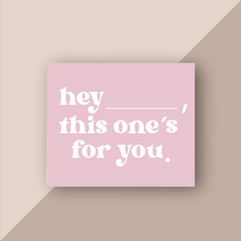 Cargar imagen en el visor de la galería, Thank You Cards "Hey,_" (Pink)