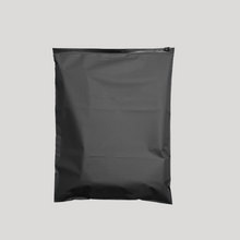 Cargar imagen en el visor de la galería, 24cm x 30cm Bolsa Frosted Negra con Zipper "Lisa" (100 Piezas)