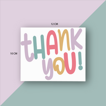 Cargar imagen en el visor de la galería, Tarjetas de Agradecimiento 10x12 cm | thank you!
