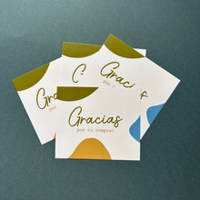 Cargar imagen en el visor de la galería, Thank You Cards "Gracias Green Yellow"