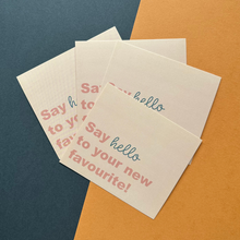 Cargar imagen en el visor de la galería, Thank You Cards "Say Hello to your new Favourite"