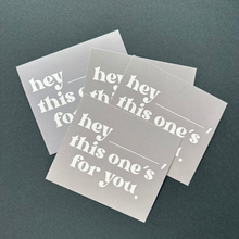 Cargar imagen en el visor de la galería, Tarjetas de Agradecimiento 10x12 cm | hey ______, (Gray)