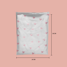 Cargar imagen en el visor de la galería, 24cm x 30cm Bolsa Frosted con Zipper “Corazones” (100 Piezas)