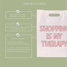 Cargar imagen en el visor de la galería, 35cm x 45cm Shopping is my Therapy (100 Piezas)