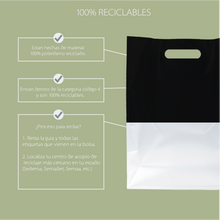 Cargar imagen en el visor de la galería, 30cm x 40cm Bolsa de Tienda Frosted con Zipper "Black" (100 Piezas)