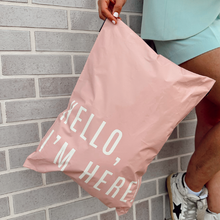 Cargar imagen en el visor de la galería, 35cm x 48cm Bolsa "Hello, Im Here Pink" (100 Piezas)