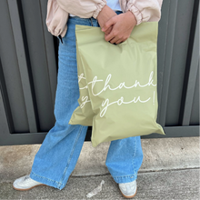 Cargar imagen en el visor de la galería, 30cm x 35cm Bolsa con Agarradera "Thank You Green" (100 Piezas)