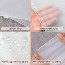 Cargar imagen en el visor de la galería, 24cm x 30cm Bolsa Frosted con Zipper “Corazones” (100 Piezas)