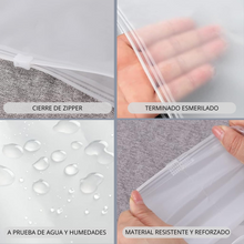 Cargar imagen en el visor de la galería, Bolsa de producto 24x30 cm | Frosted con zipper – Pack 100 piezas