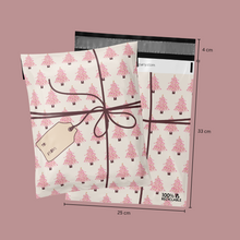 Cargar imagen en el visor de la galería, Promoción 25cm x 33cm Bolsas "Pink Christmas" + Tarjetas "Pink Christmas" (100 piezas de cada una)