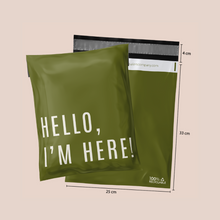 Cargar imagen en el visor de la galería, 25cm x 33cm Bolsa Mix Pack "Hello, Im Here" (100 Piezas)