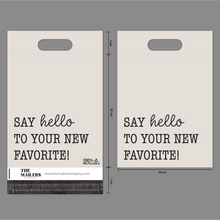 Cargar imagen en el visor de la galería, 30cm x 35cm Bolsa con Agarradera "Say Hello To Your New Favorite Beige" (100 Piezas)