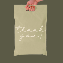 Cargar imagen en el visor de la galería, 30cm x 35cm Bolsa con Agarradera "Thank You Green" (100 Piezas)
