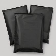Cargar imagen en el visor de la galería, Bolsa de producto 30x45 cm | Frosted con zipper negra – Pack 100 piezas