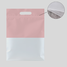 Cargar imagen en el visor de la galería, 30cm x 40cm Bolsa de Tienda Frosted con Zipper "Pink" (100 Piezas)