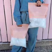 Cargar imagen en el visor de la galería, 30cm x 40cm Bolsa de Tienda Frosted con Zipper "Pink" (100 Piezas)
