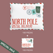 Cargar imagen en el visor de la galería, Promoción 25cm x 33cm Bolsas "Navidad" + Tarjetas "Navidad" (100 piezas de cada una)