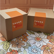 Cargar imagen en el visor de la galería, Sticker para caja "Thanks you" (Orange)