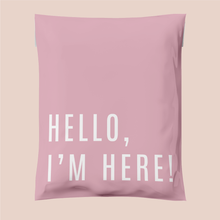 Cargar imagen en el visor de la galería, 35cm x 48cm Bolsa "Hello, Im Here Pink" (100 Piezas)