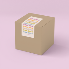 Cargar imagen en el visor de la galería, Stickers para cajas 8x 18 cm | Gracias Gracias, Gracias