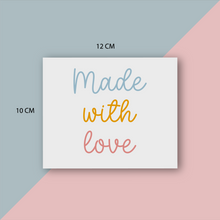 Cargar imagen en el visor de la galería, Tarjetas de Agradecimiento 10x12 cm | Made with Love