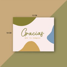 Cargar imagen en el visor de la galería, Tarjetas de Agradecimiento 10x12 cm | Gracias