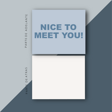 Cargar imagen en el visor de la galería, Thank You Cards "Nice to Meet You" (Azul)