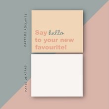Cargar imagen en el visor de la galería, Tarjetas de Agradecimiento 10x12 cm | Say hello to your new favourite!