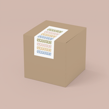 Cargar imagen en el visor de la galería, Stickers para cajas 8x 18 cm | GRACIAS GRACIAS