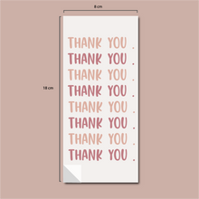 Cargar imagen en el visor de la galería, Stickers para cajas 8x 18 cm | THANK YOU THANK YOU