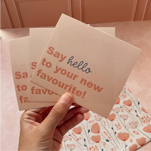 Cargar imagen en el visor de la galería, Tarjetas de Agradecimiento 10x12 cm | Say hello to your new favourite!