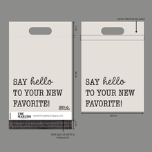 Cargar imagen en el visor de la galería, 30cm x 35cm Bolsa con Agarradera "Say Hello To Your New Favorite Beige" (100 Piezas)
