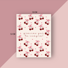 Cargar imagen en el visor de la galería, Thank You Cards &quot;Cherry&quot;
