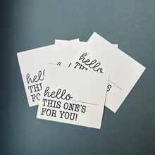 Cargar imagen en el visor de la galería, Thank You Cards &quot;Hello this ones for you!&quot; (Beige)
