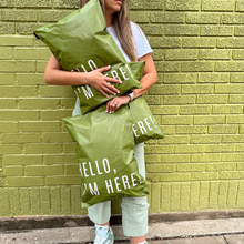 Cargar imagen en el visor de la galería, 35cm x 48cm Bolsa &quot;Hello, Im Here Green&quot; (100 Piezas)
