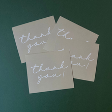 Cargar imagen en el visor de la galería, Thank You Cards &quot;Thank you&quot; (Olive Green)

