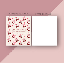 Cargar imagen en el visor de la galería, Thank You Cards &quot;Cherry&quot;
