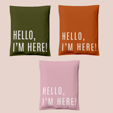 Cargar imagen en el visor de la galería, Bolsa de envío 25x33 cm | Hello I'm Here Mix  – Pack 100 piezas
