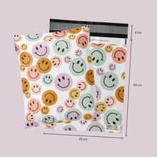 Cargar imagen en el visor de la galería, Bolsa de envío 25x33 cm | Happy Faces  – Pack 100 piezas
