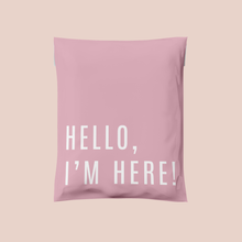 Cargar imagen en el visor de la galería, Bolsa de envío 25x33 cm | Hello I'm Here Pink – Pack 100 piezas
